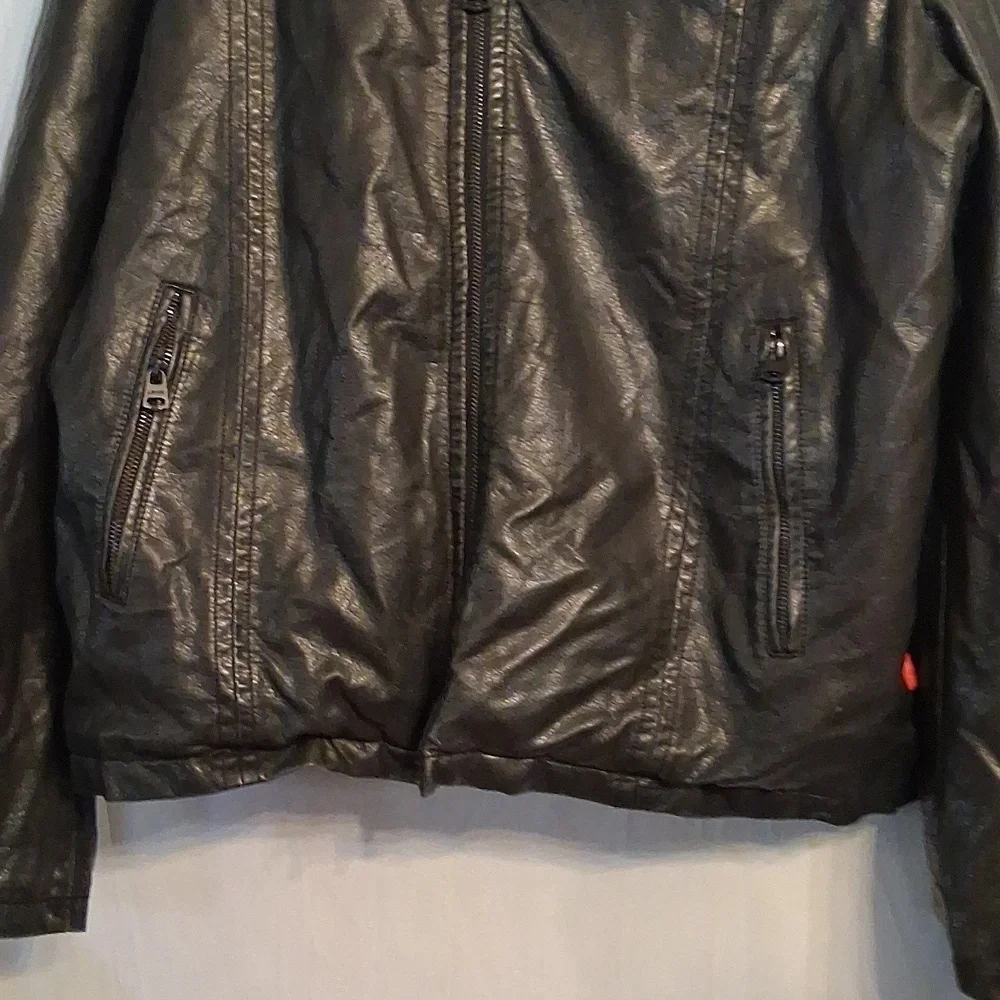 Levi's Black Men's Lined Hooded Jacket Size Xl